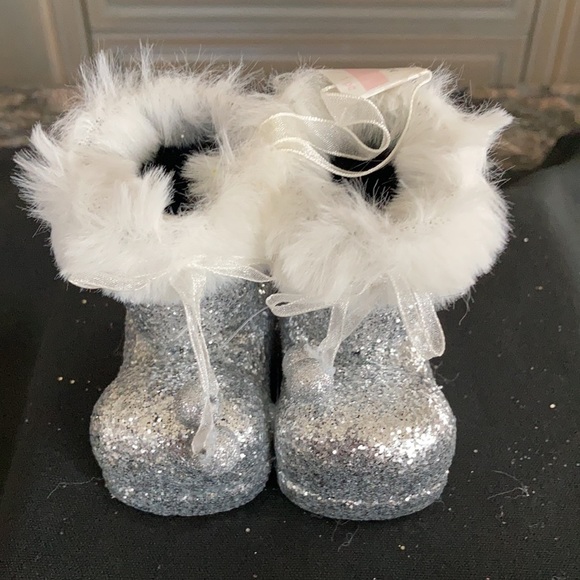 ASHLAND GLITTER BOOTS ORNAMENT SET OF 4 NWT - Picture 2 of 8